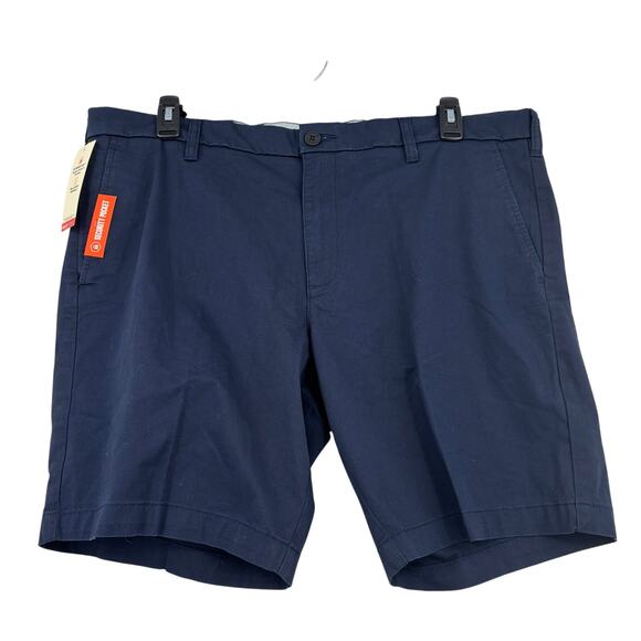 Dockers Ultimate Shorts Mens Size 40 Navy Blue Cotton Blend Supreme Flex 9 Inch - Picture 1 of 13